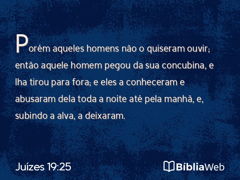 Juízes 19:25 em imagem para compartilhar