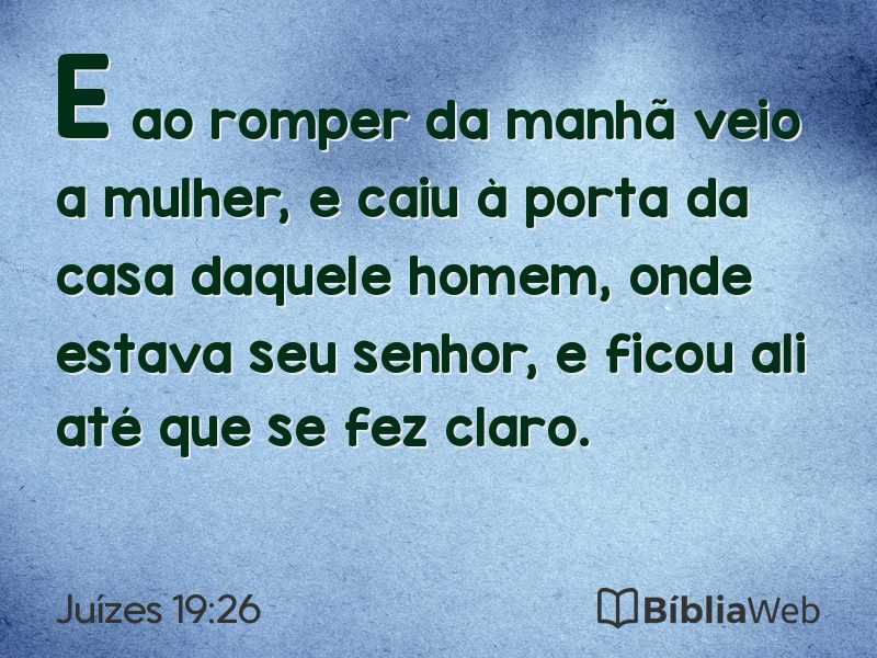 Juízes 19:26 em imagem para compartilhar