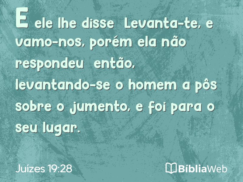 Juízes 19:28 em imagem para compartilhar