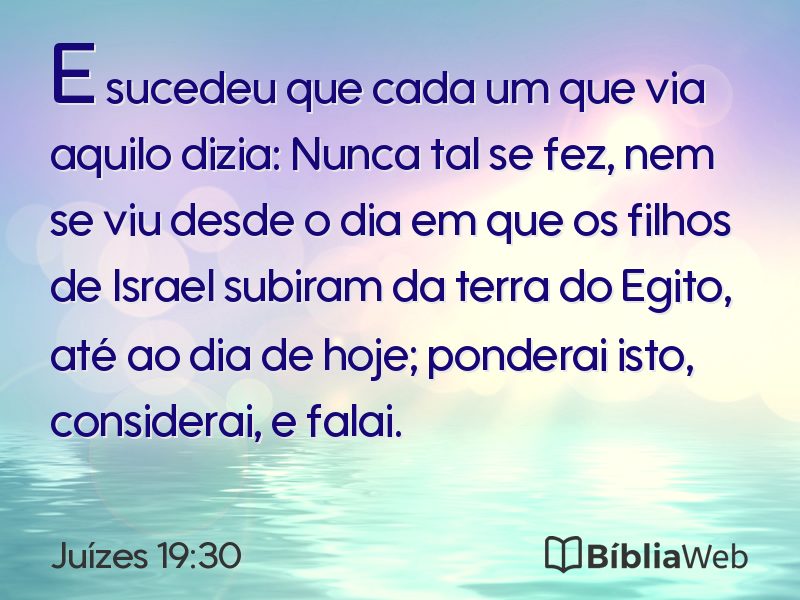 Juízes 19:30 em imagem para compartilhar