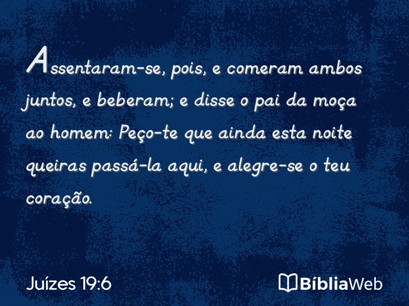 Juízes 19:6 em imagem para compartilhar