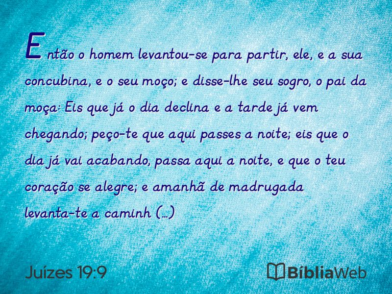 Juízes 19:9 em imagem para compartilhar