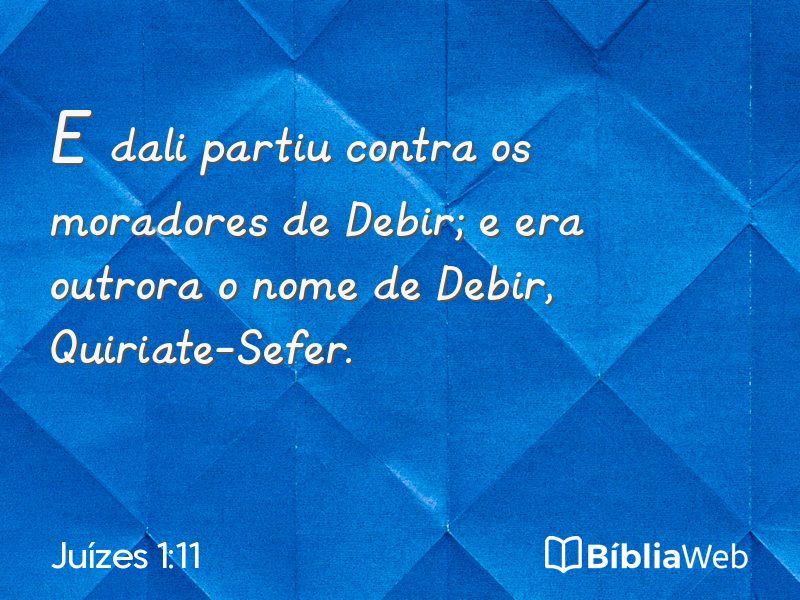 Juízes 1:11 em imagem para compartilhar