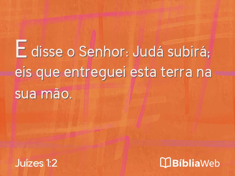 Juízes 1:2 em imagem para compartilhar