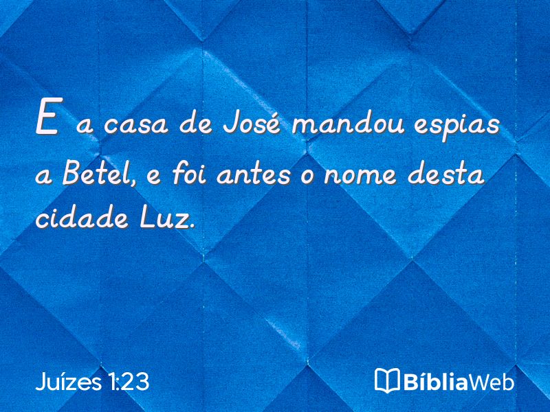Juízes 1:23 em imagem para compartilhar