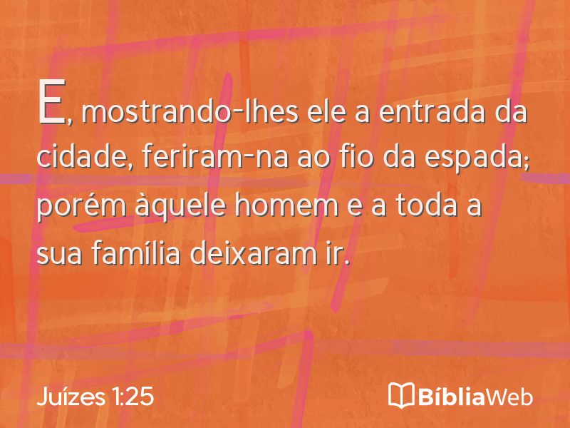 Juízes 1:25 em imagem para compartilhar