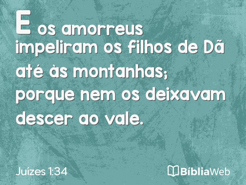 Juízes 1:34 em imagem para compartilhar