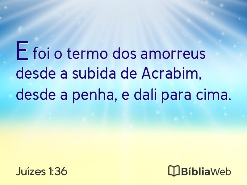 Juízes 1:36 em imagem para compartilhar