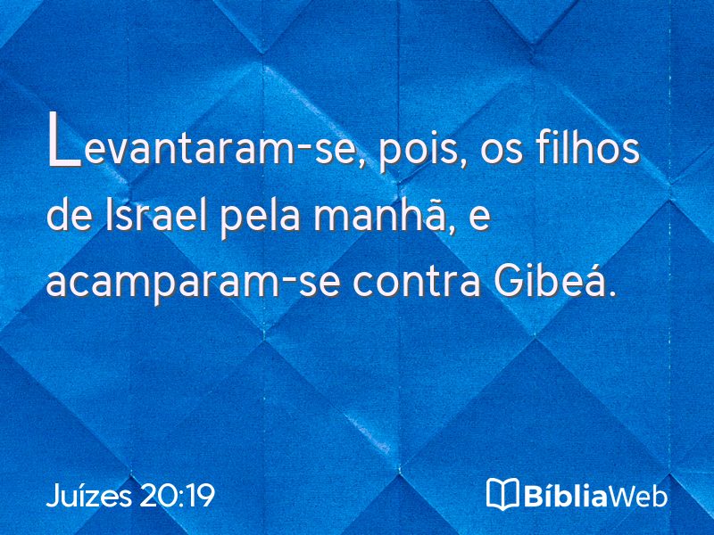 Juízes 20:19 em imagem para compartilhar