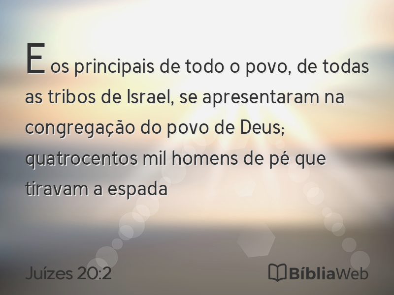 Juízes 20:2 em imagem para compartilhar