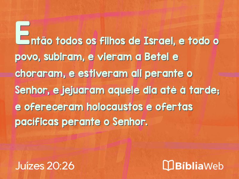 Juízes 20:26 em imagem para compartilhar