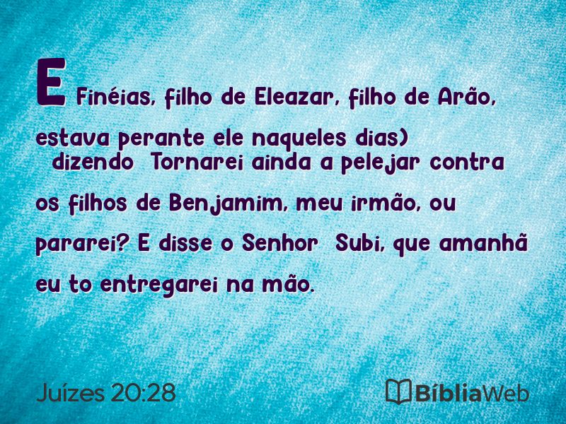 Juízes 20:28 em imagem para compartilhar