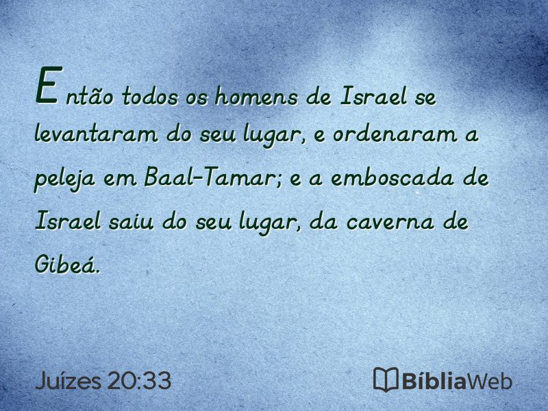 Juízes 20:33 em imagem para compartilhar
