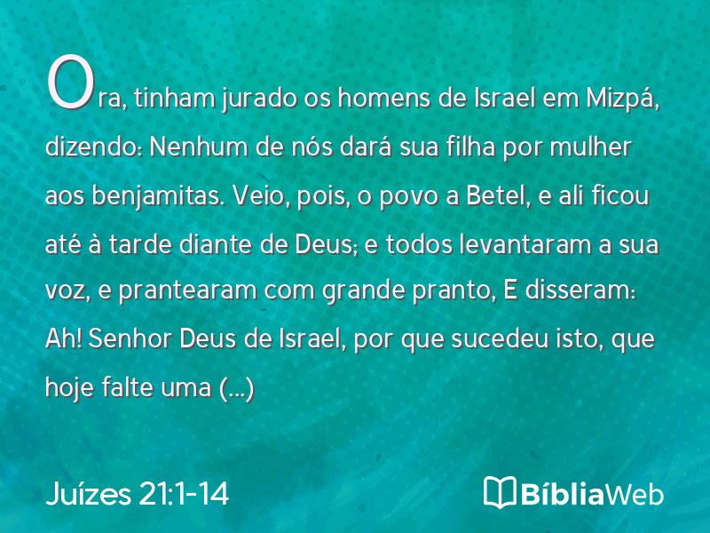Juízes 21:1-14 em imagem para compartilhar