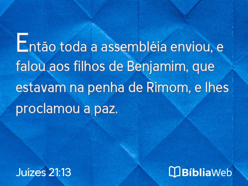 Juízes 21:13 em imagem para compartilhar
