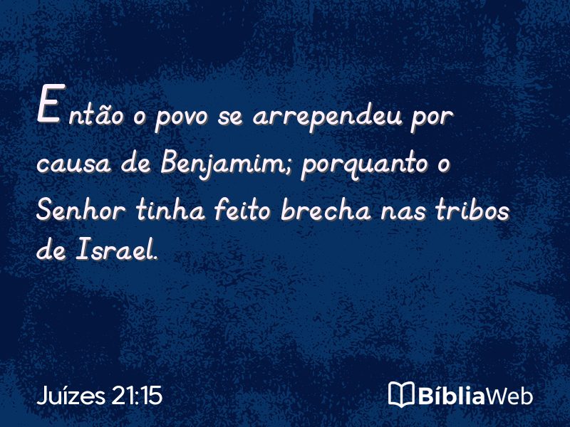 Juízes 21:15 em imagem para compartilhar