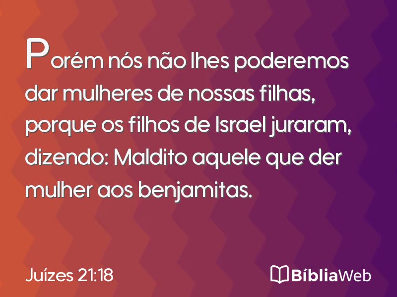 Juízes 21:18 em imagem para compartilhar