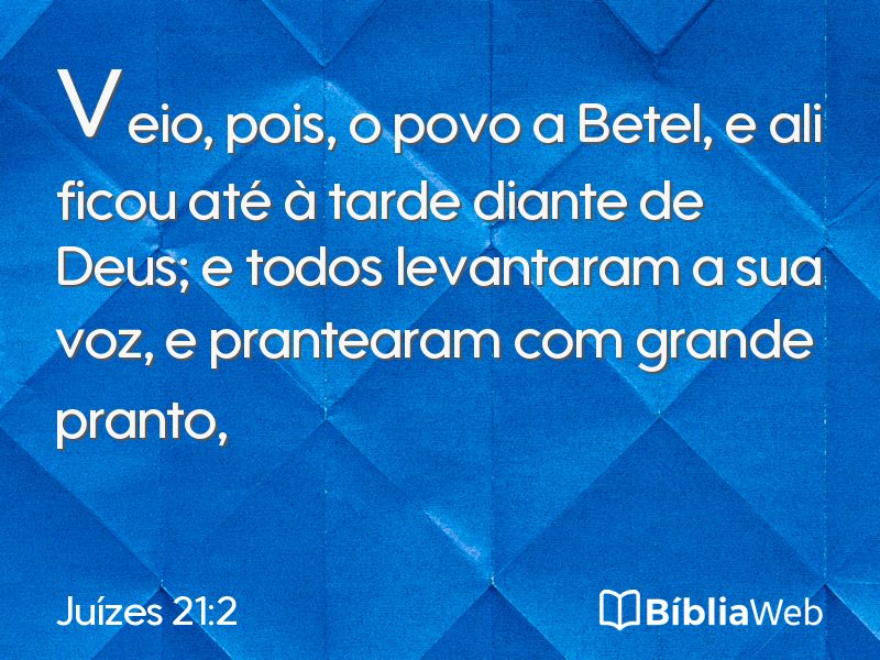 Juízes 21:2 em imagem para compartilhar