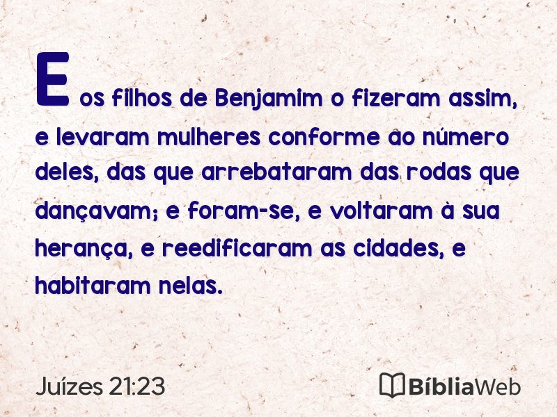 Juízes 21:23 em imagem para compartilhar