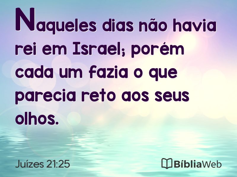 Juízes 21:25 em imagem para compartilhar