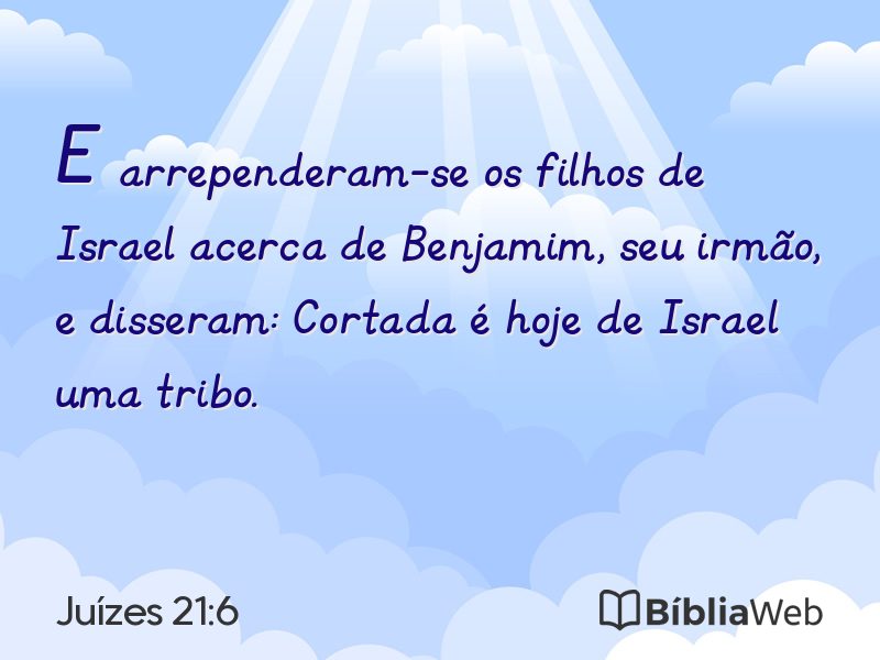 Juízes 21:6 em imagem para compartilhar