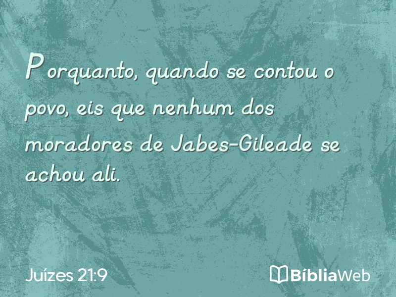 Juízes 21:9 em imagem para compartilhar