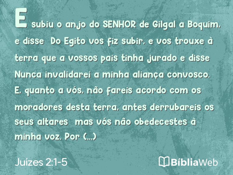Juízes 2:1-5 em imagem para compartilhar