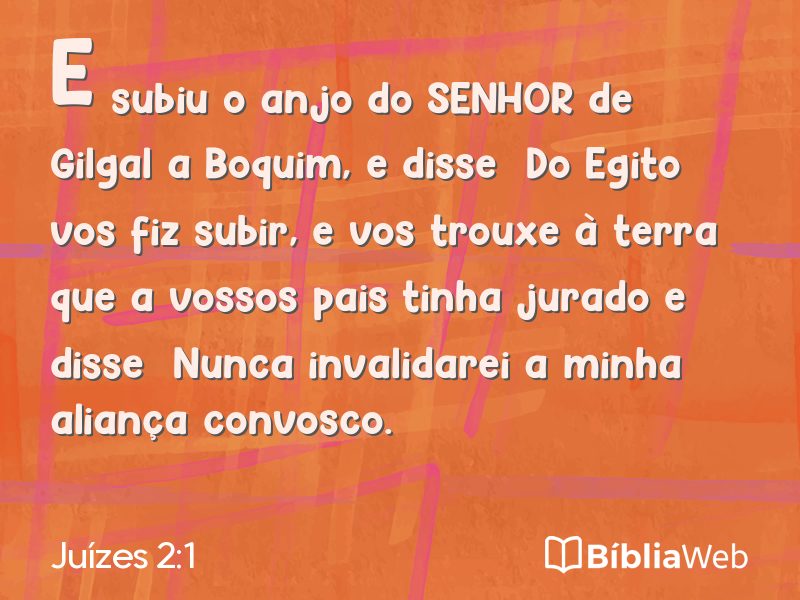 Juízes 2:1 em imagem para compartilhar