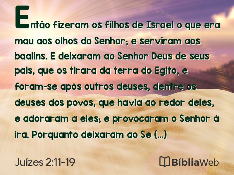 Juízes 2:11-19 em imagem para compartilhar
