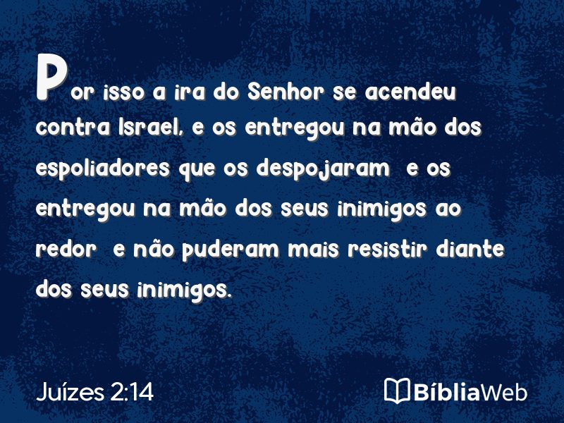Juízes 2:14 em imagem para compartilhar