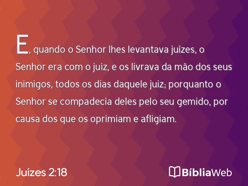 Juízes 2:18 em imagem para compartilhar