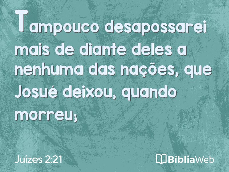 Juízes 2:21 em imagem para compartilhar