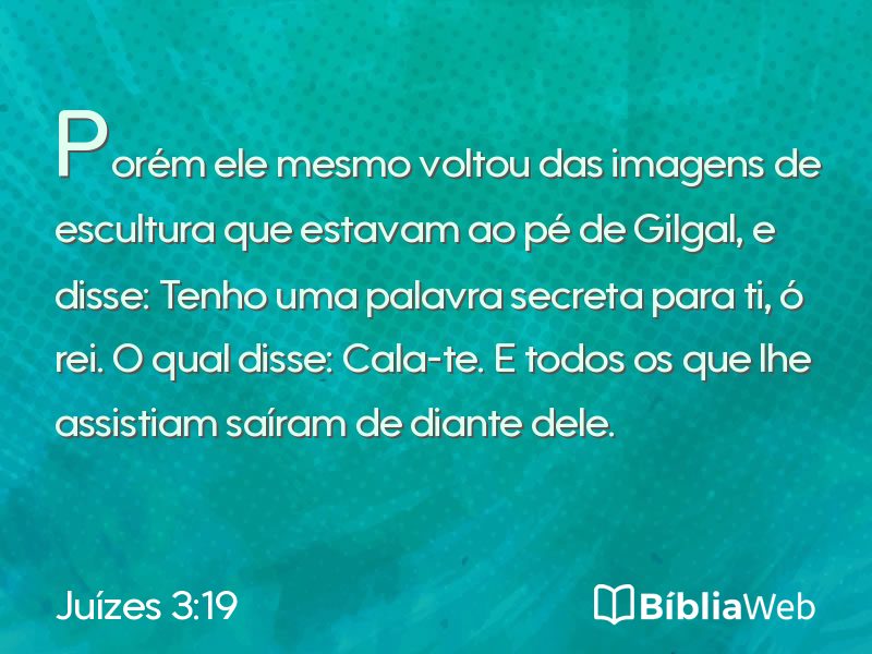 Juízes 3:19 em imagem para compartilhar