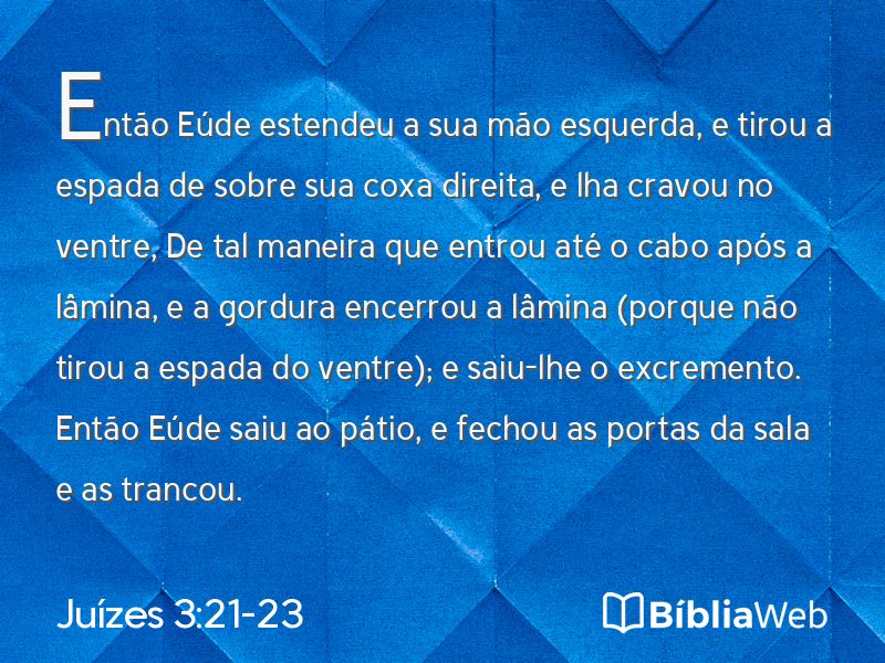 Juízes 3:21-23 em imagem para compartilhar