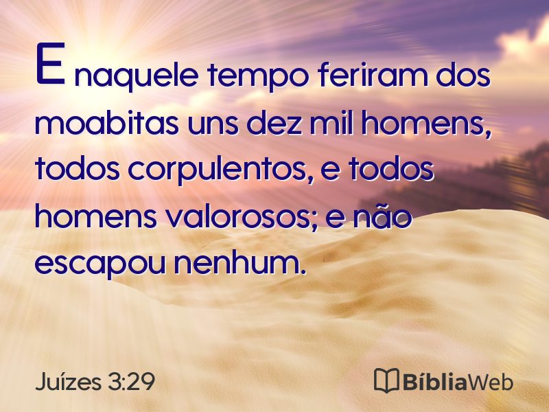 Juízes 3:29 em imagem para compartilhar