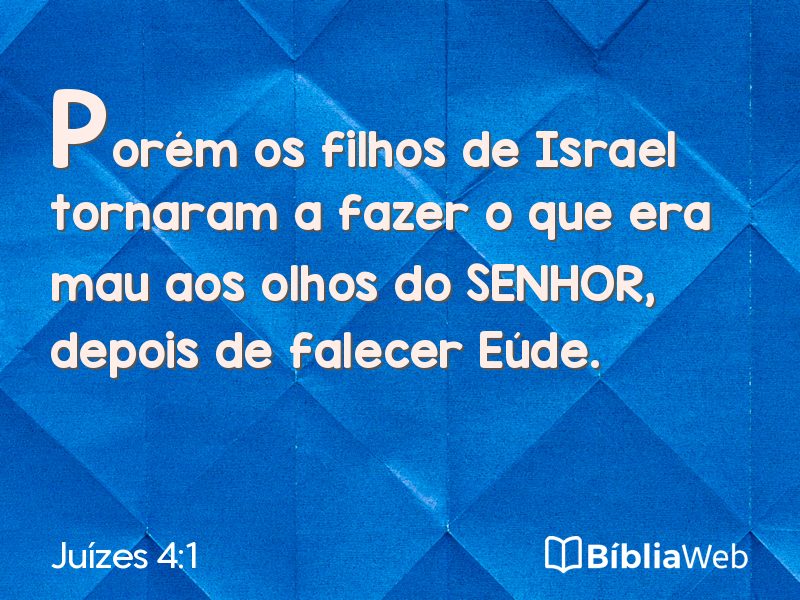 Juízes 4:1 em imagem para compartilhar