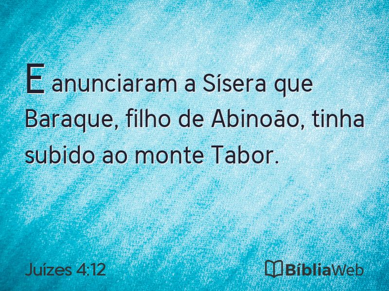 Juízes 4:12 em imagem para compartilhar