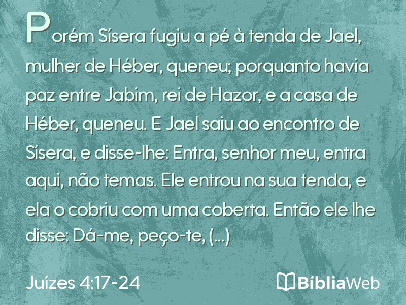 Juízes 4:17-24 em imagem para compartilhar