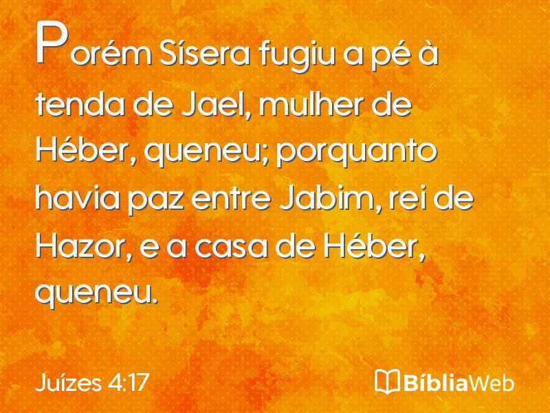 Juízes 4:17 em imagem para compartilhar