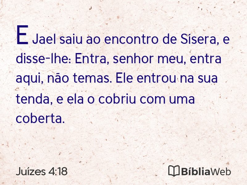 Juízes 4:18 em imagem para compartilhar
