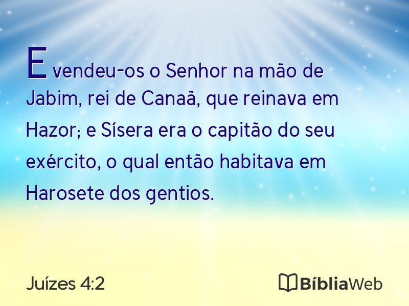 Juízes 4:2 em imagem para compartilhar
