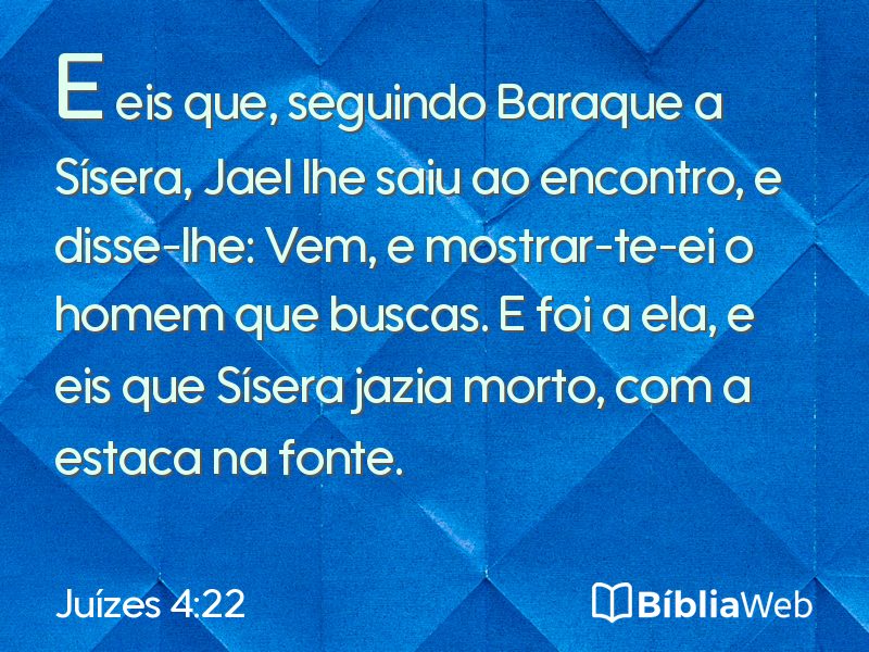Juízes 4:22 em imagem para compartilhar