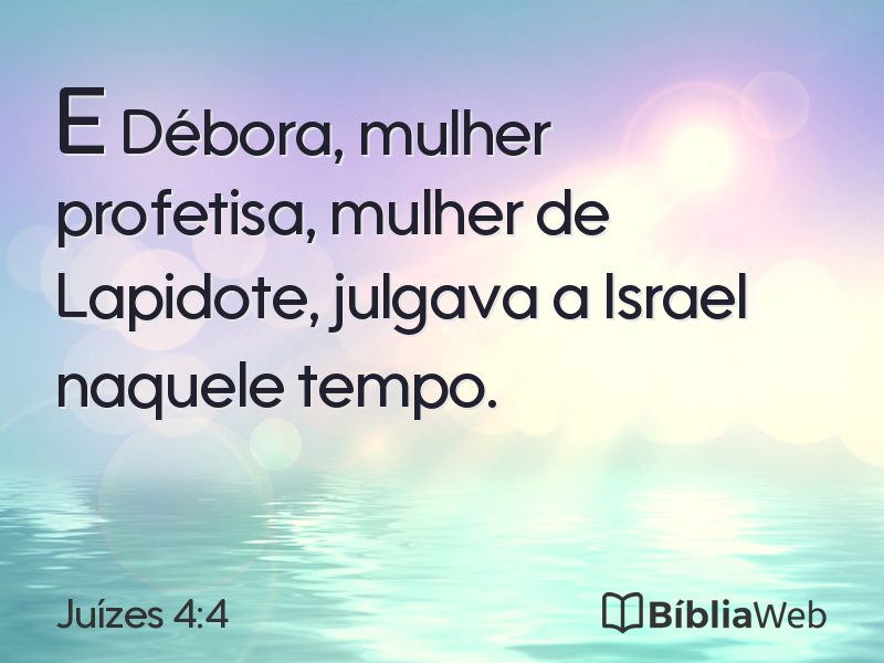Juízes 4:4 em imagem para compartilhar