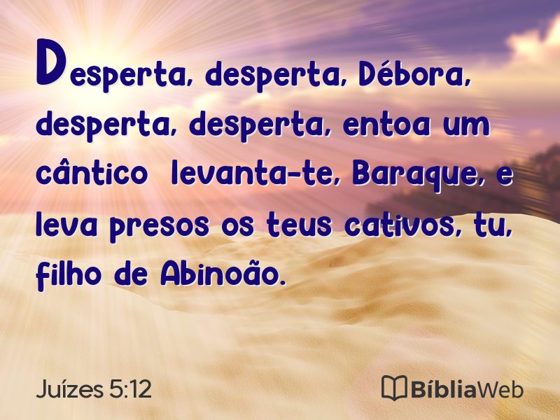 Juízes 5:12 em imagem para compartilhar
