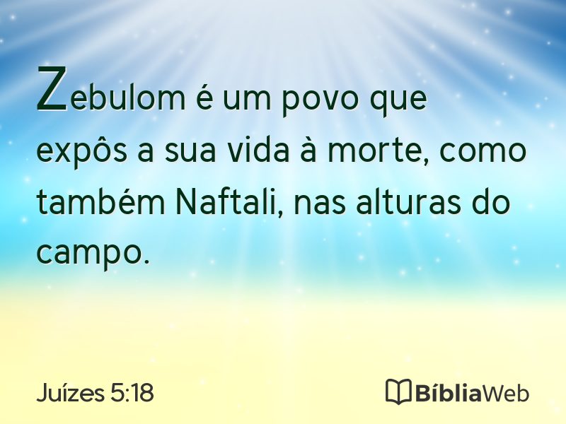 Juízes 5:18 em imagem para compartilhar