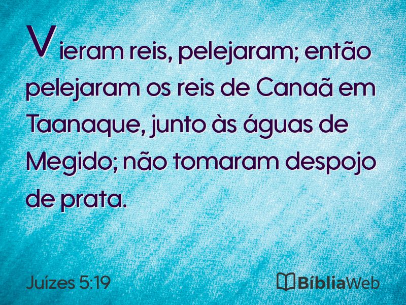 Juízes 5:19 em imagem para compartilhar