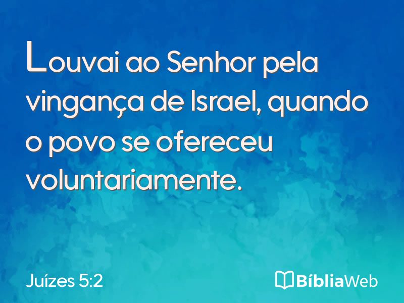 Juízes 5:2 em imagem para compartilhar