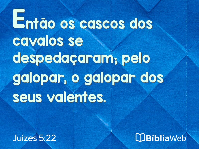 Juízes 5:22 em imagem para compartilhar