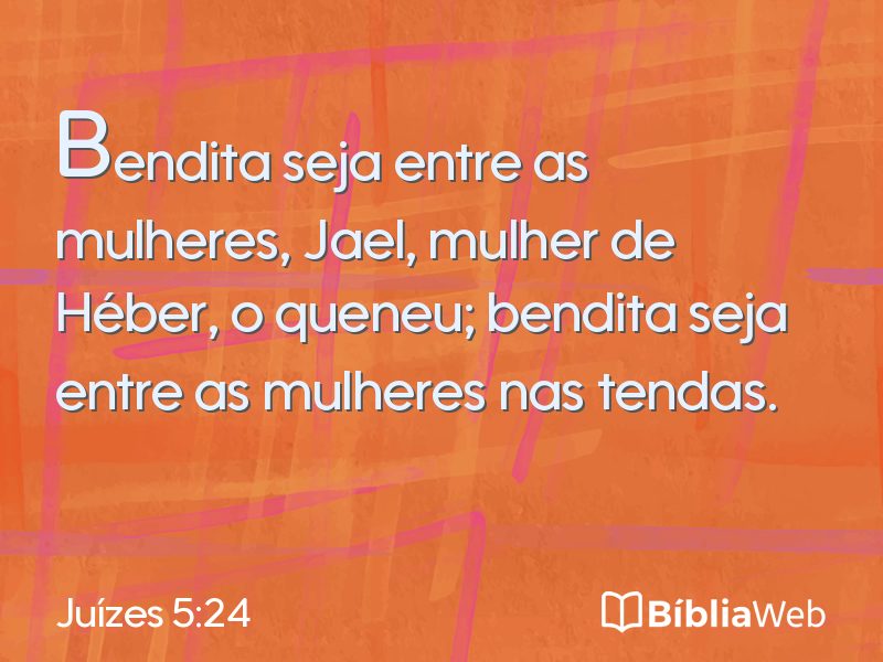 Juízes 5:24 em imagem para compartilhar