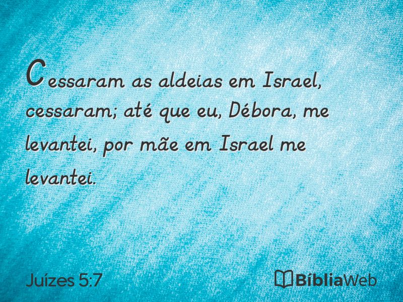 Juízes 5:7 em imagem para compartilhar